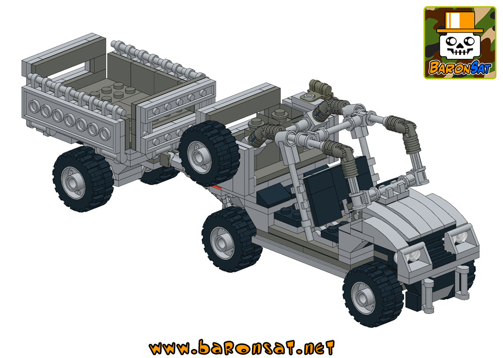 Lego moc military vehicle Polaris building instructions custom model